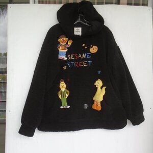 Sesame Street x Snbl Fleece Hoodie Mens Size M Black
